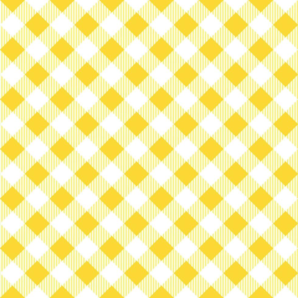 Yellow plaid pattern background. plaid pattern background. plaid background. For backdrop, decoration, gift wrapping, gingham tablecloth, blanket, tartan, fashion fabric print. vector