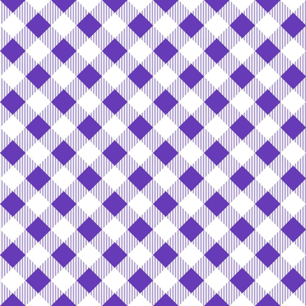 Purple plaid pattern background. plaid pattern background. plaid background. For backdrop, decoration, gift wrapping, gingham tablecloth, blanket, tartan, fashion fabric print. vector