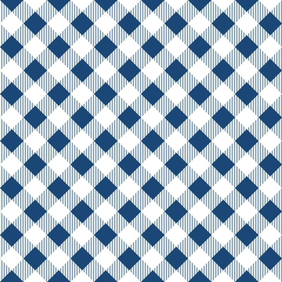 Navy blue plaid pattern background. plaid pattern background. plaid background. For backdrop, decoration, gift wrapping, gingham tablecloth, blanket, tartan, fashion fabric print. vector