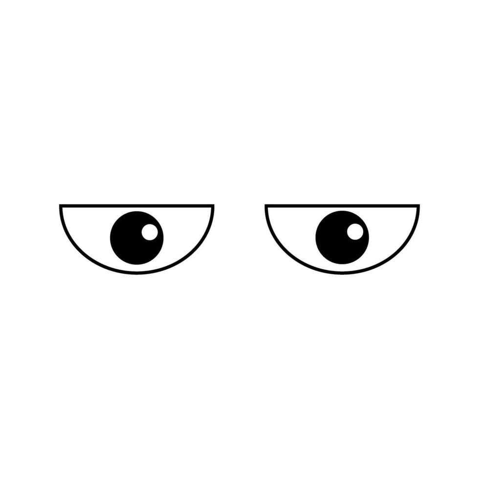 Eyes icon vector. see illustration sign. watch symbol or logo. vector