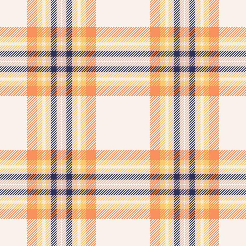 Plaid seamless pattern. Check fabric texture. Vector textile print.