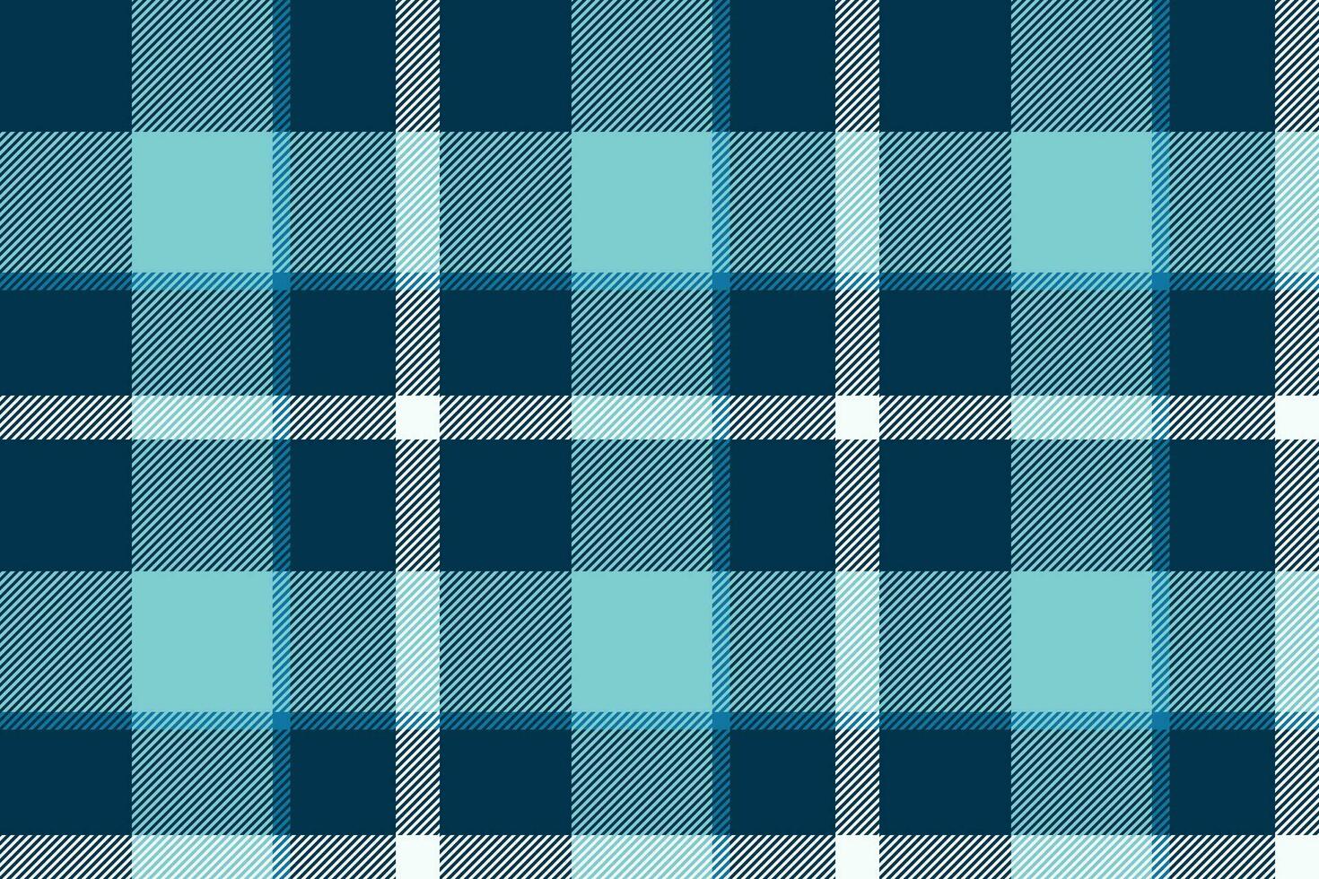 Plaid background, check seamless pattern in blue. Vector fabric texture for textile print, wrapping paper, gift card or wallpaper.