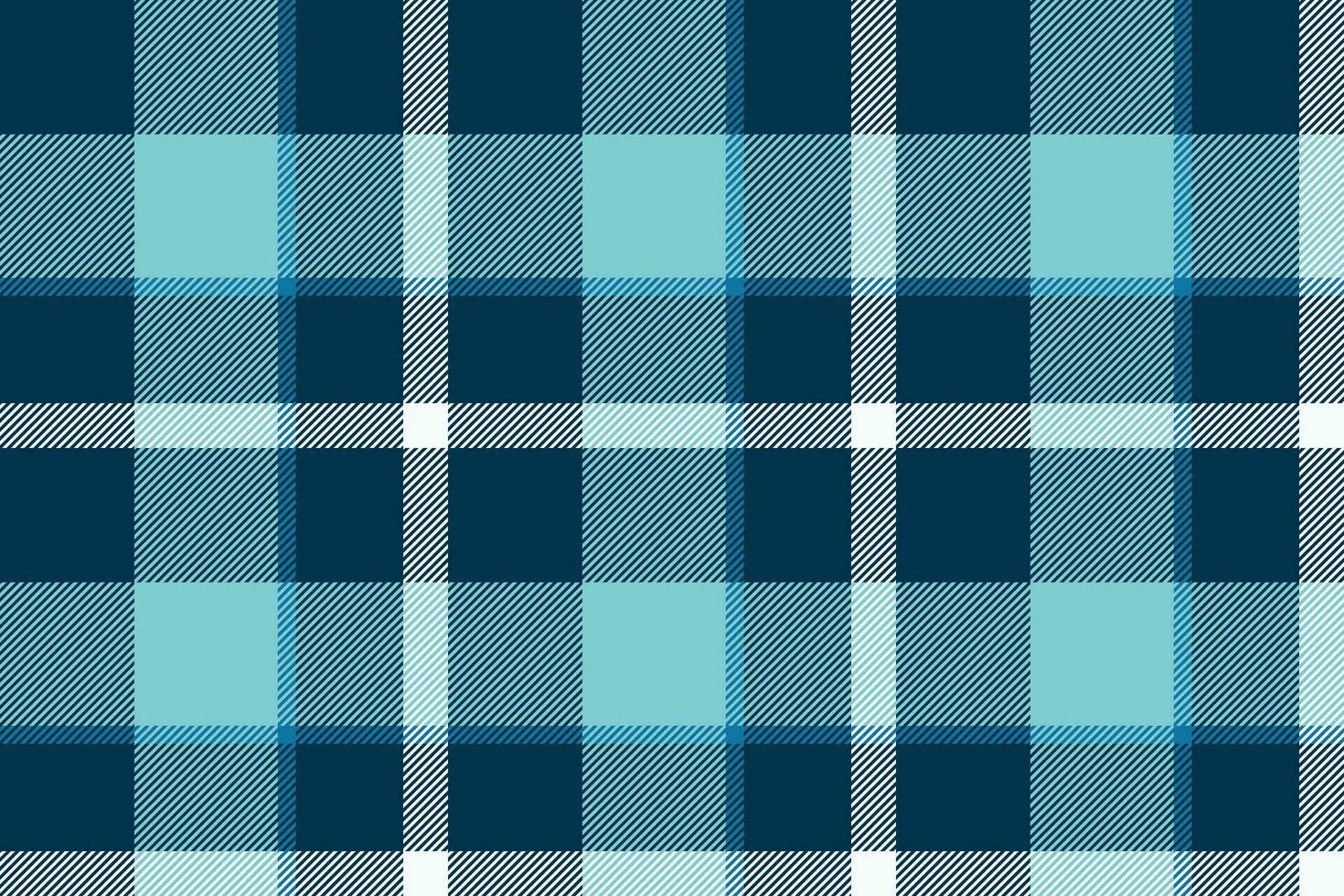 Plaid background, check seamless pattern in blue. Vector fabric texture for textile print, wrapping paper, gift card or wallpaper.
