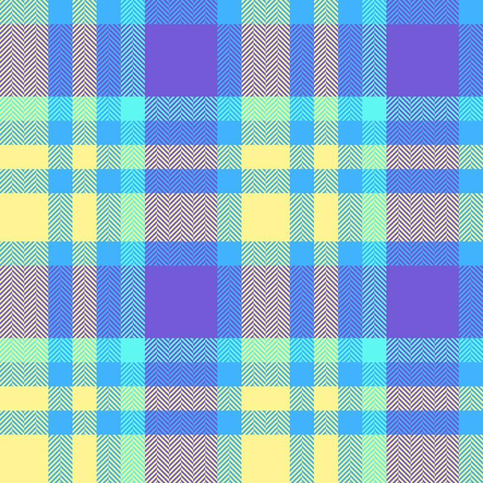 Plaid pattern textile of background check tartan with a texture seamless fabric vector. vector