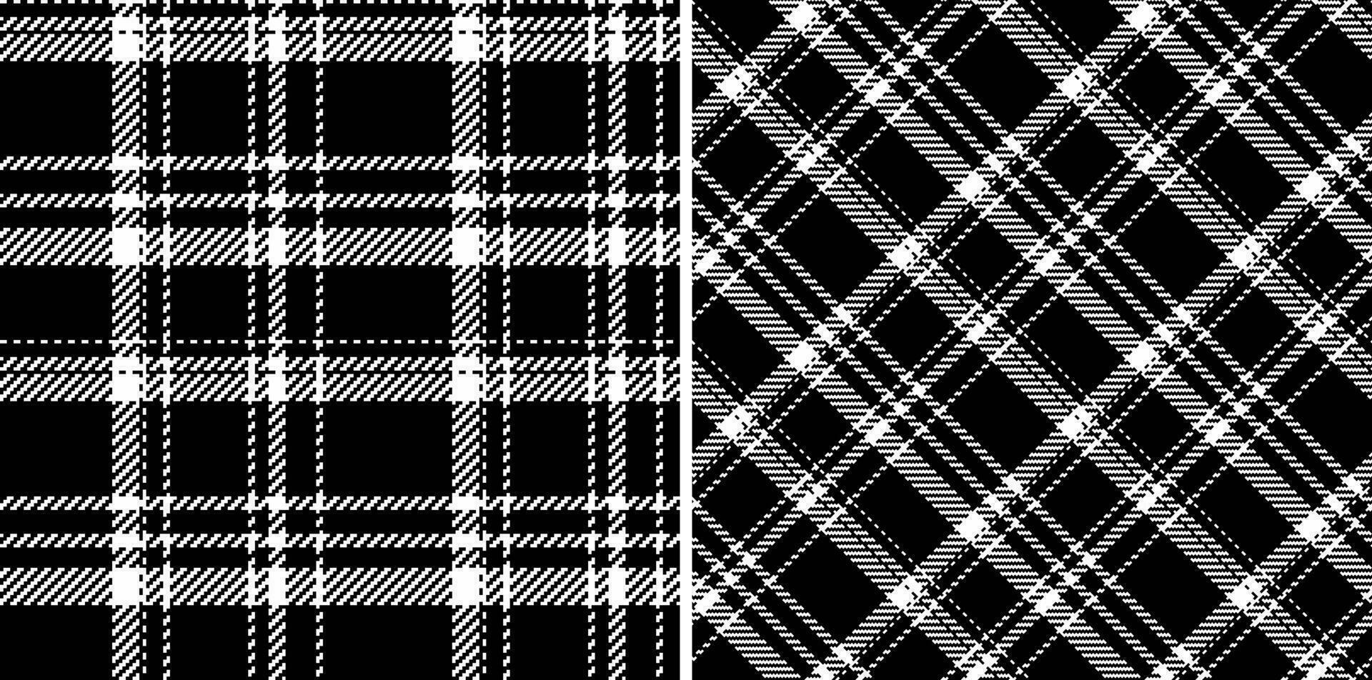Vector textile pattern of background fabric texture with a tartan plaid check seamless.