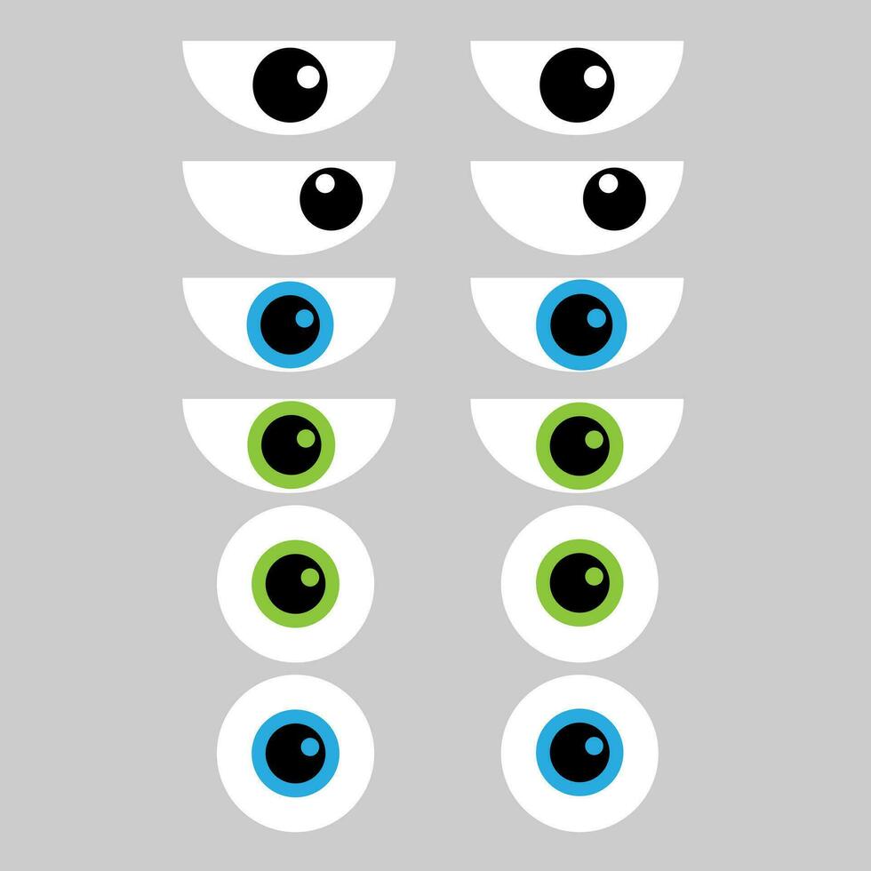 Eyes icon vector set. see illustration sign collection. watch symbol or logo.