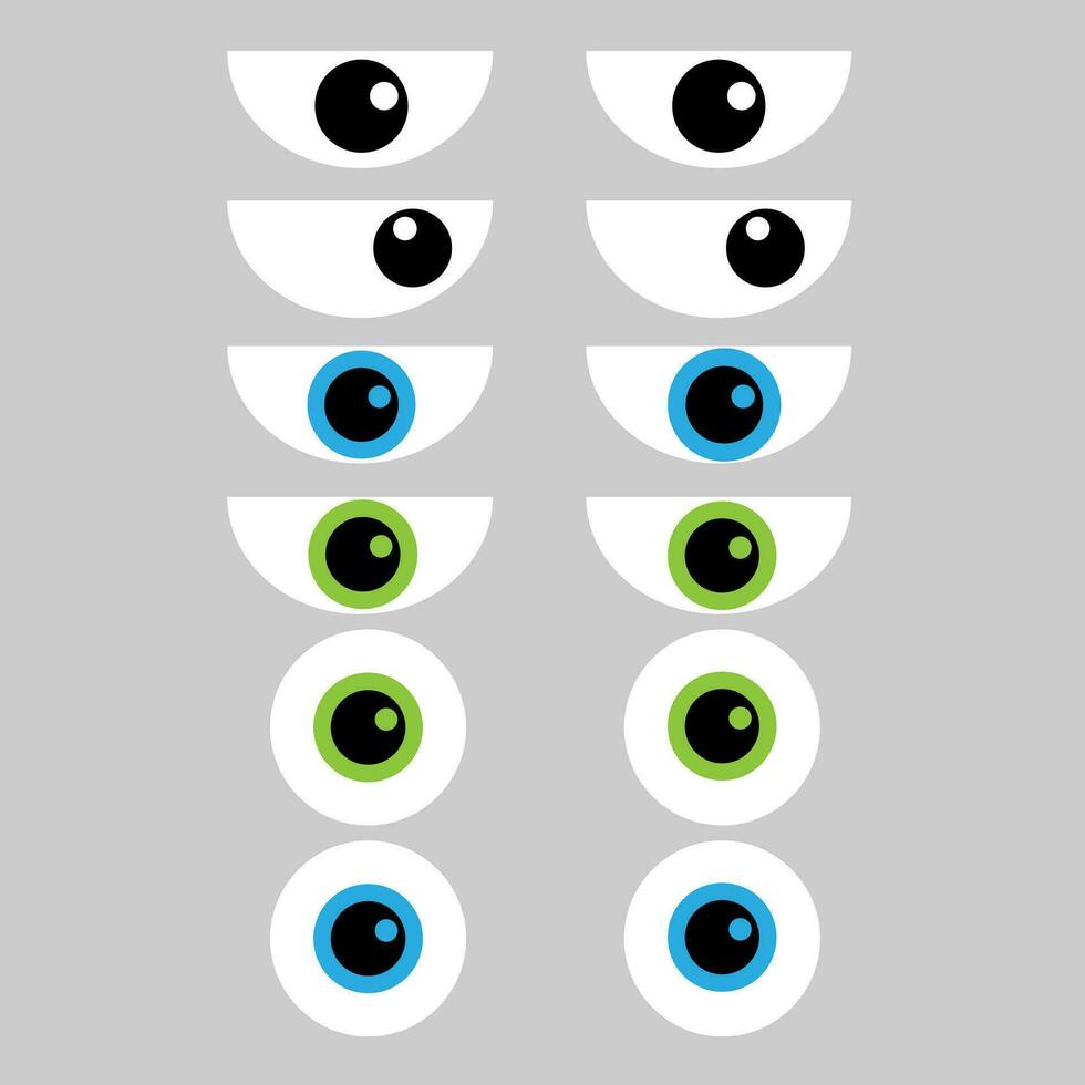 Eyes icon vector set. see illustration sign collection. watch symbol or logo.