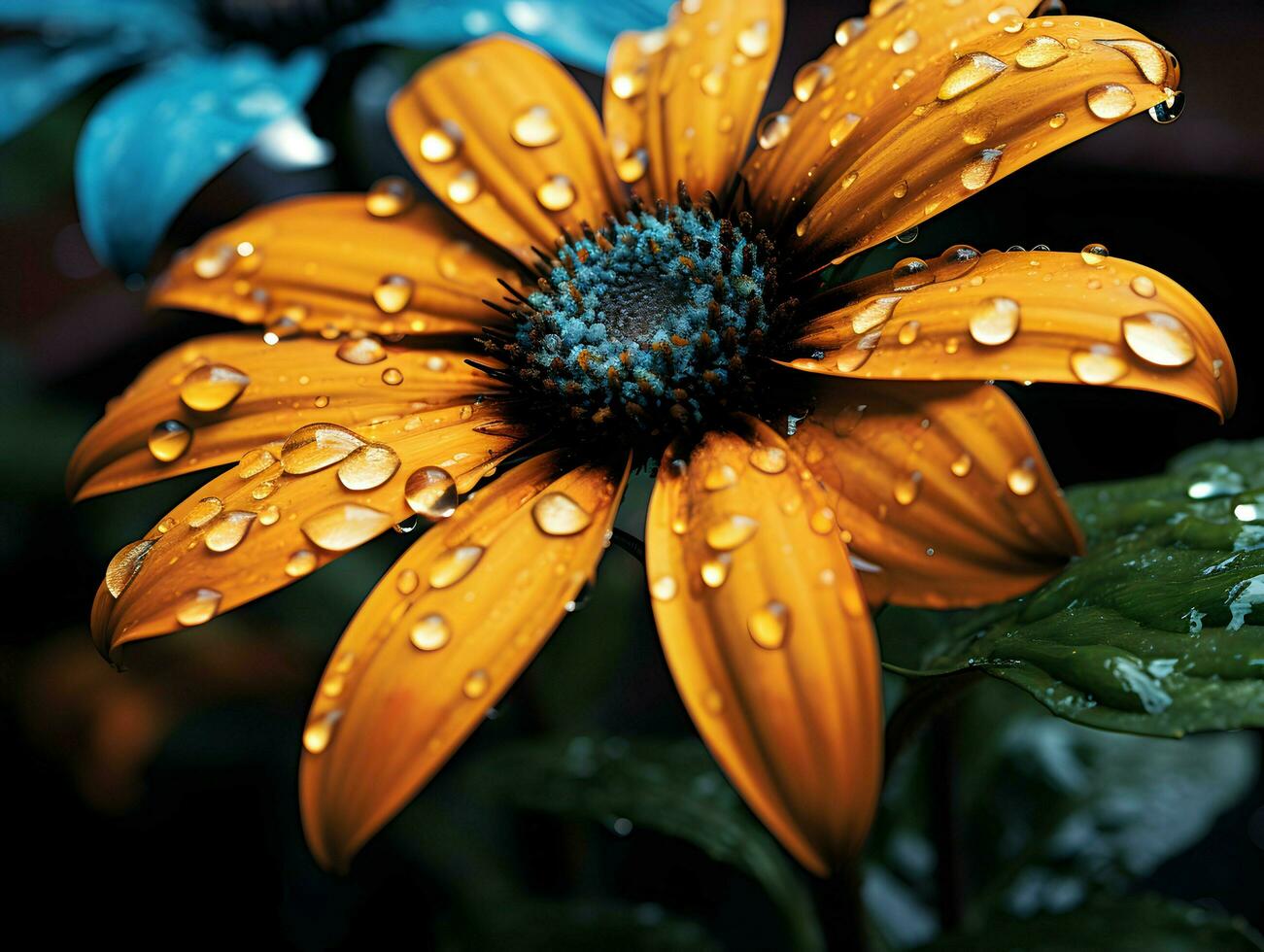 wall and flower ai generative photo