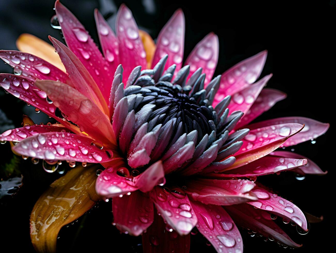 wall and flower ai generative photo