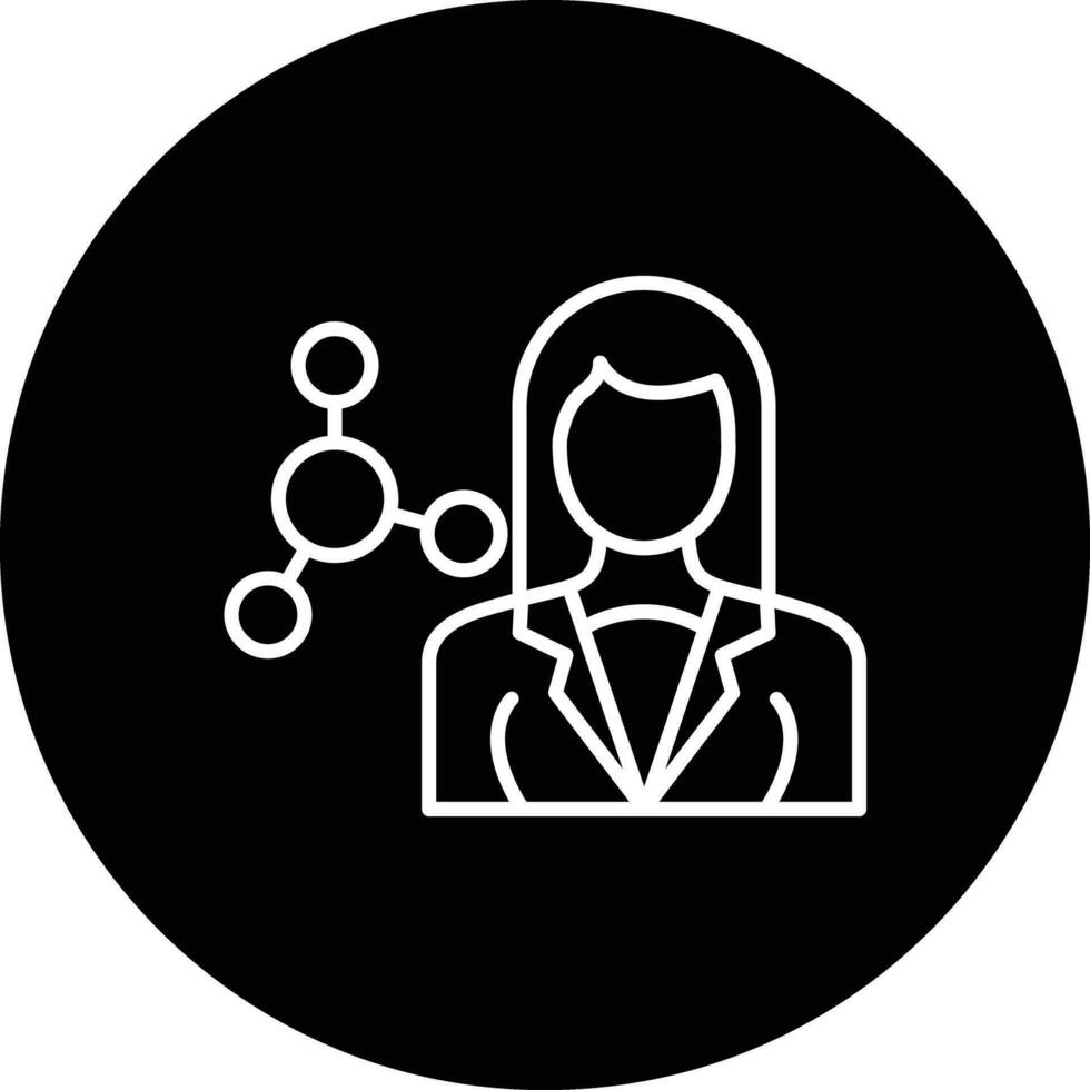 Scientist Female Vector Icon