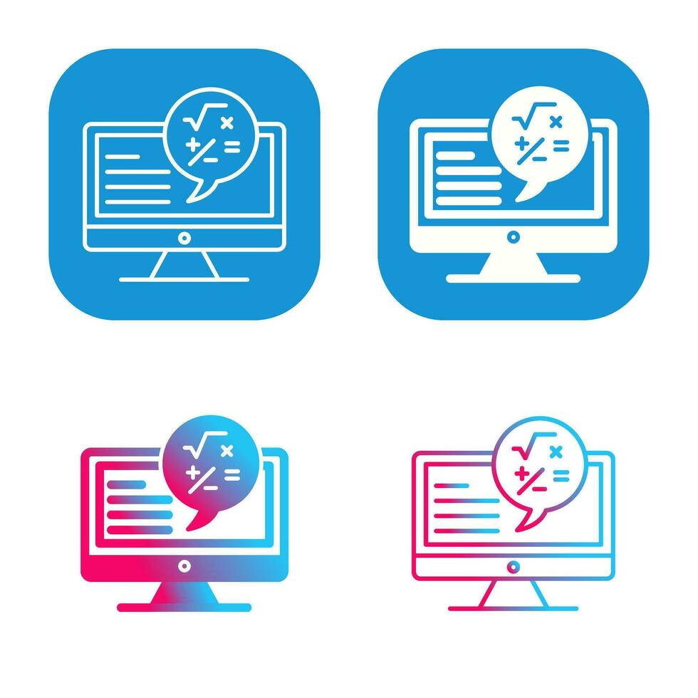 Maths Vector Icon