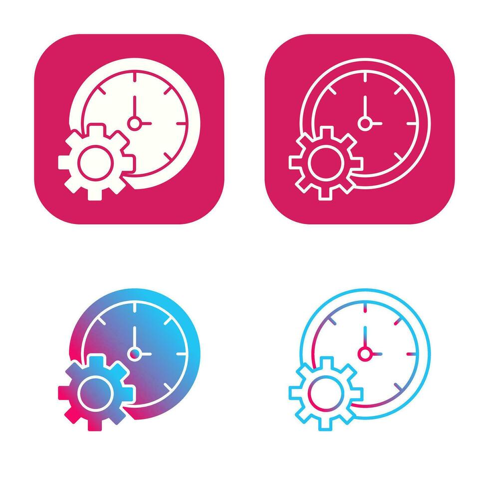 Time Setting Vector Icon