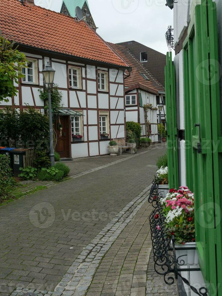 herten en el alemán ruhr aerea foto