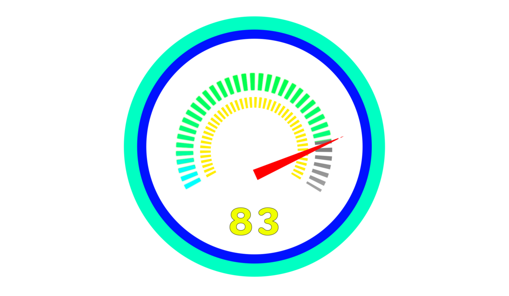 abstract digital speed meter png