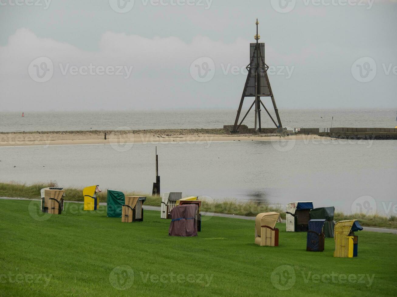 cuhaven at the north sea in germany photo