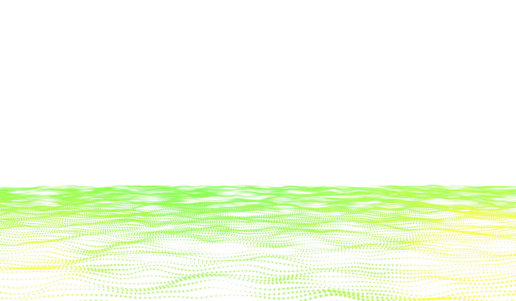 3D abstract digital technology green light particles png