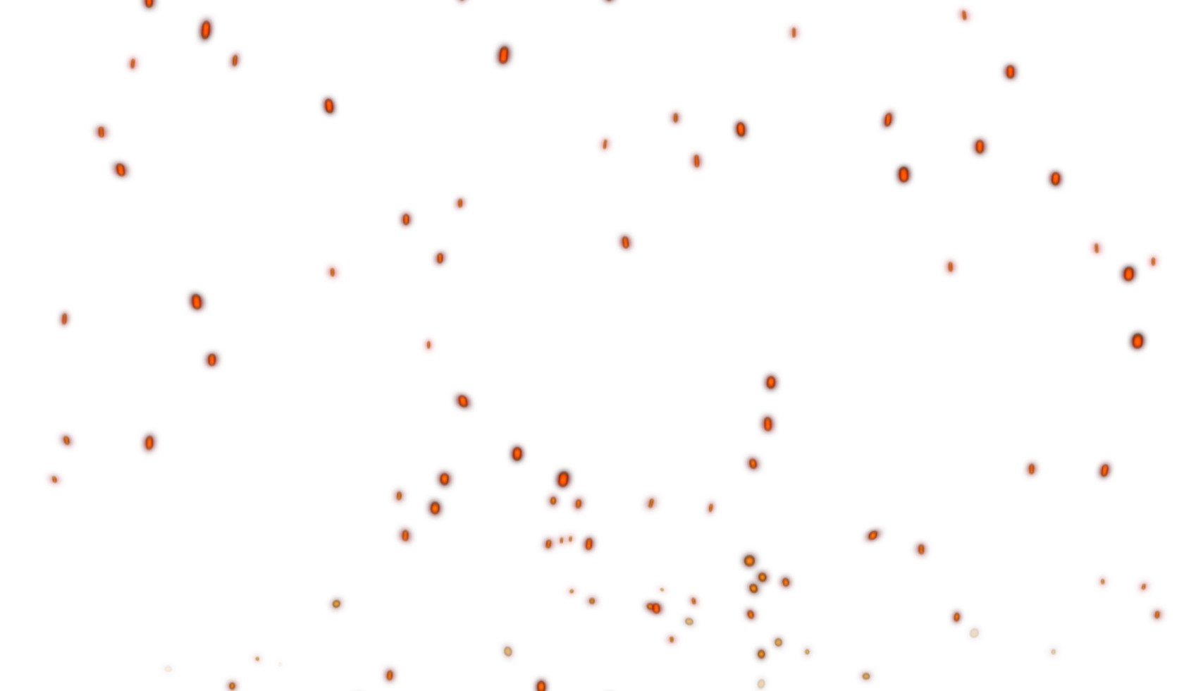 Burning orange sparks rise from fire ,Fire Particles png