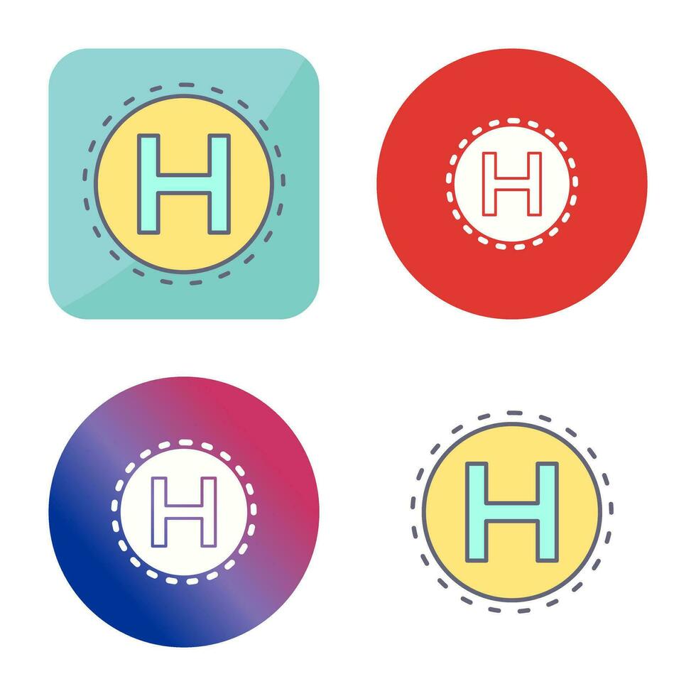 Helipad Vector Icon