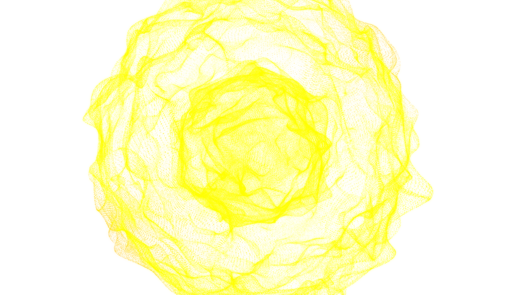 3D abstract digital technology yellow-orange light png