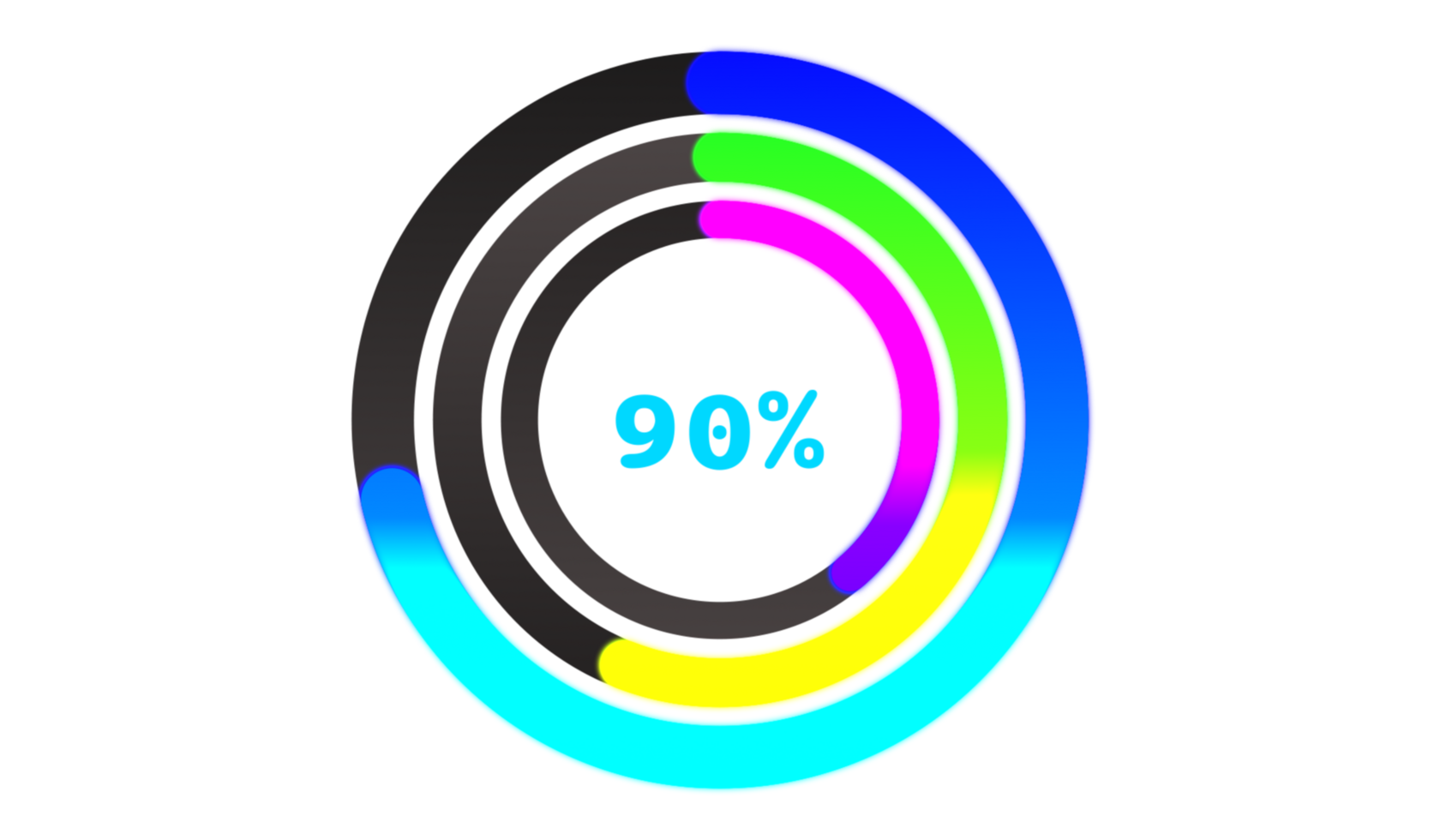 abstract beautiful digital speed meter png