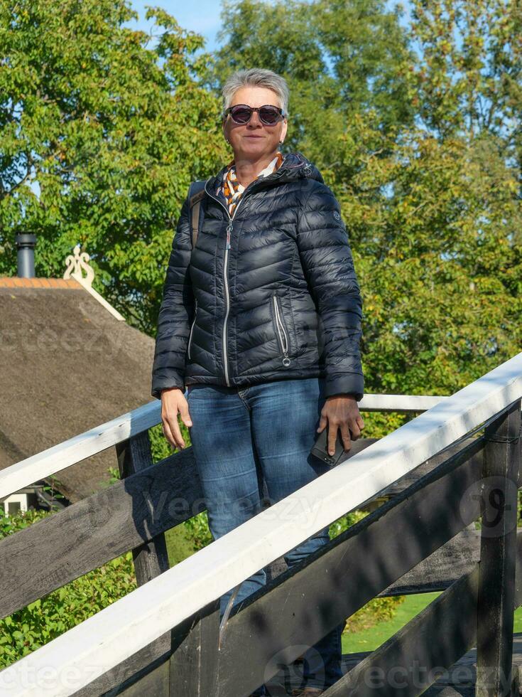 the small village of Giethoorn in the netherlands photo