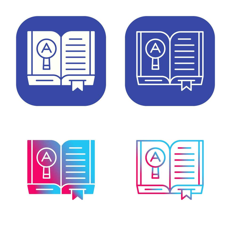 Open Book Vector Icon