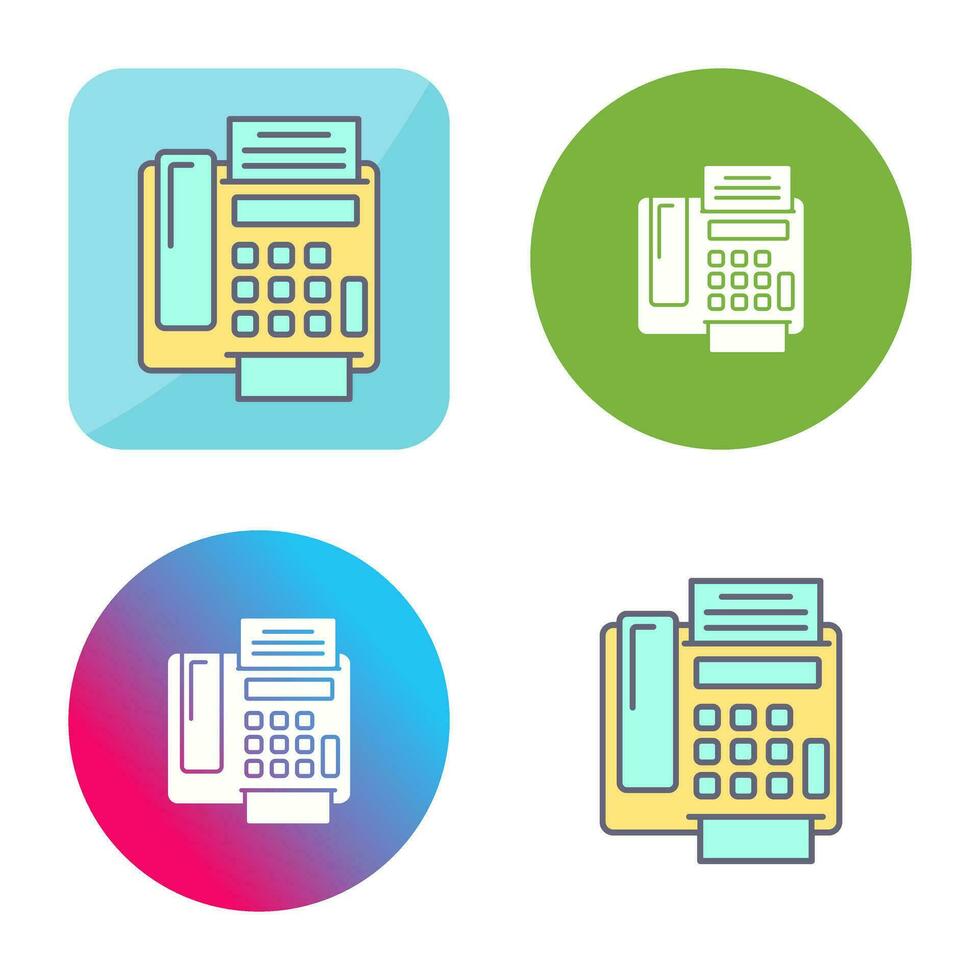 fax Machine Vector Icon