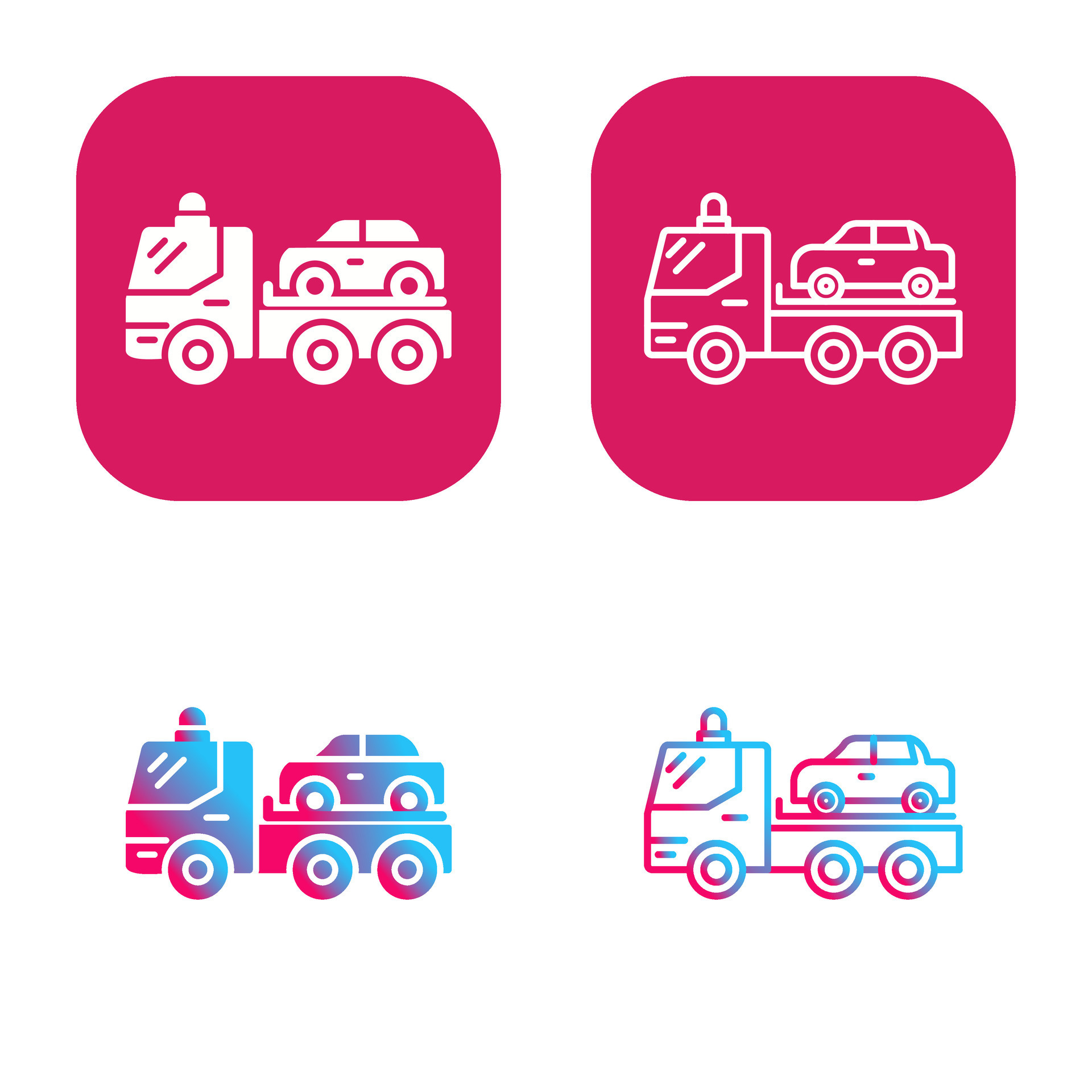 Tow Truck Vector Icon 33165502 Vector Art at Vecteezy