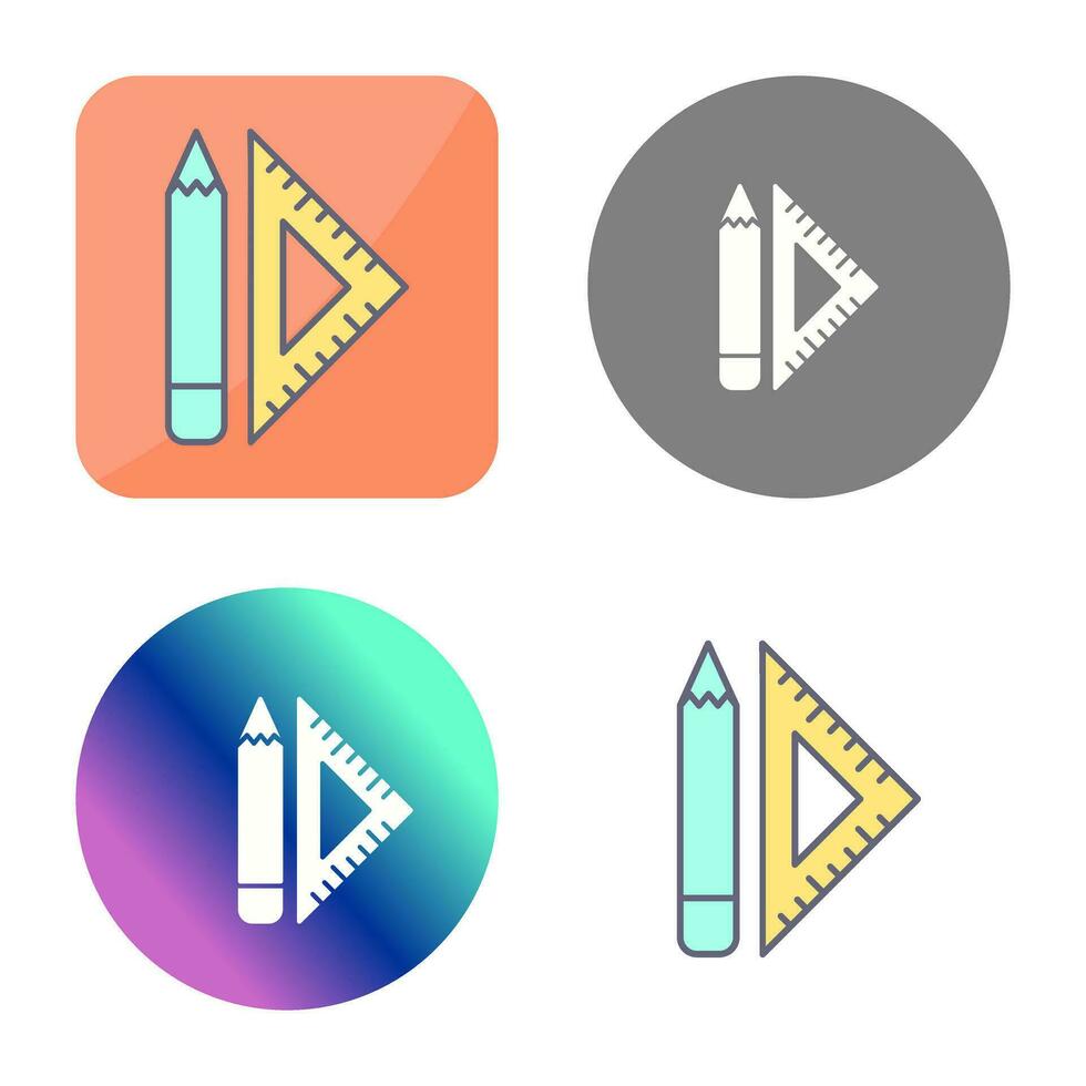 Set Square Vector Icon