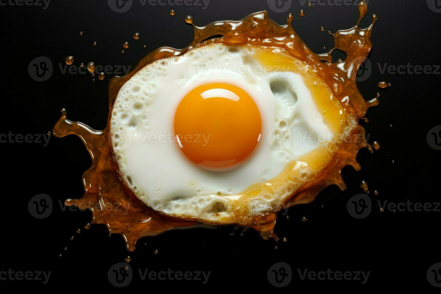 Savory Fried egg. Generate Ai photo