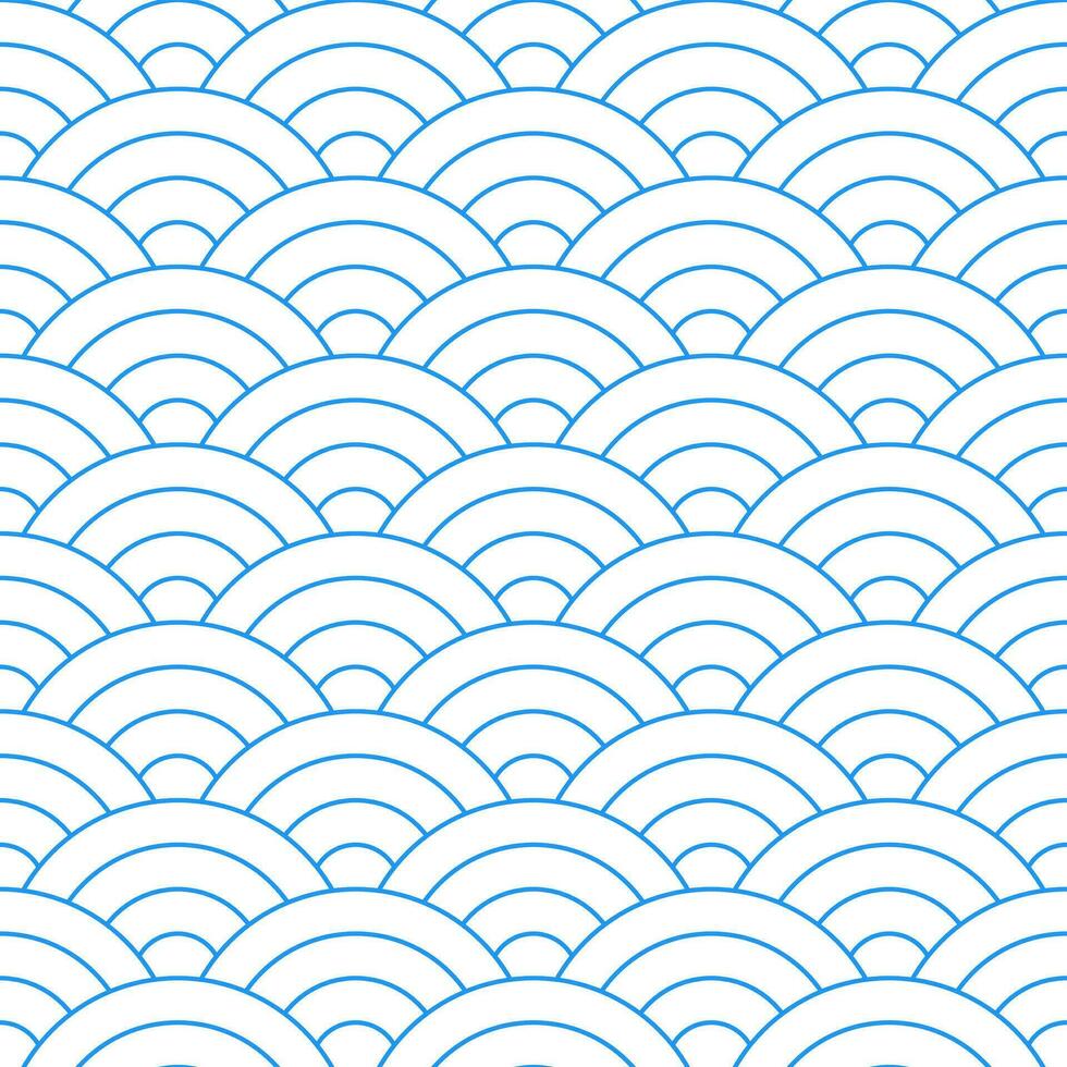 Blue Japanese wave pattern background. Japanese pattern vector. Waves background illustration. for clothing, wrapping paper, backdrop, background, gift card. vector