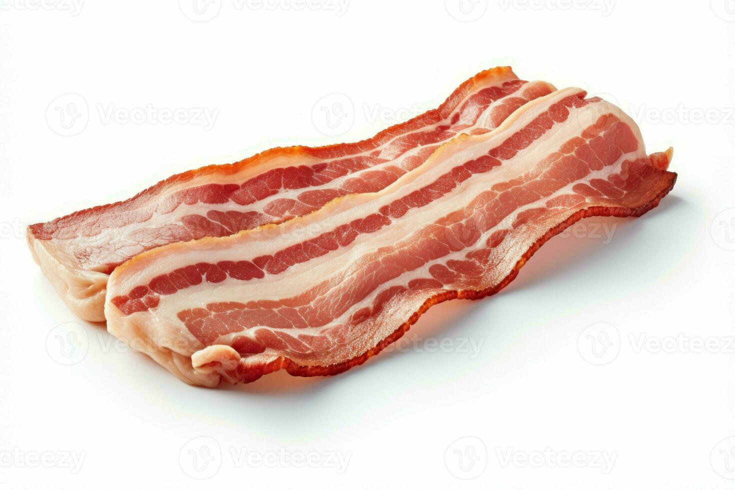 Crispy Fresh bacon. Generate Ai photo