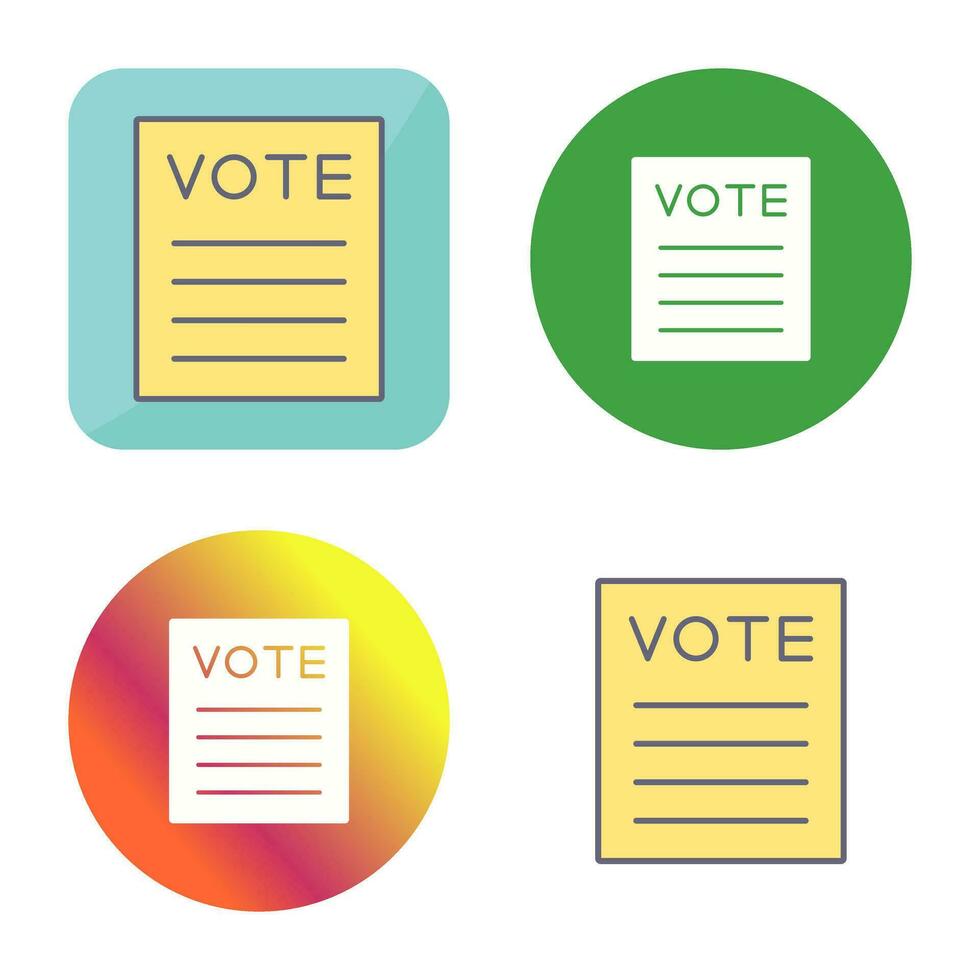 Vote Vector Icon