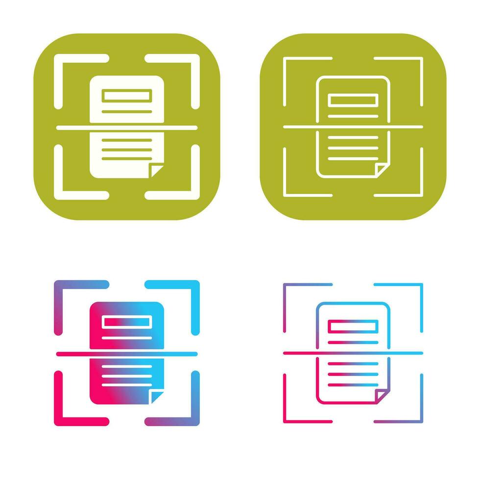 Scan Vector Icon