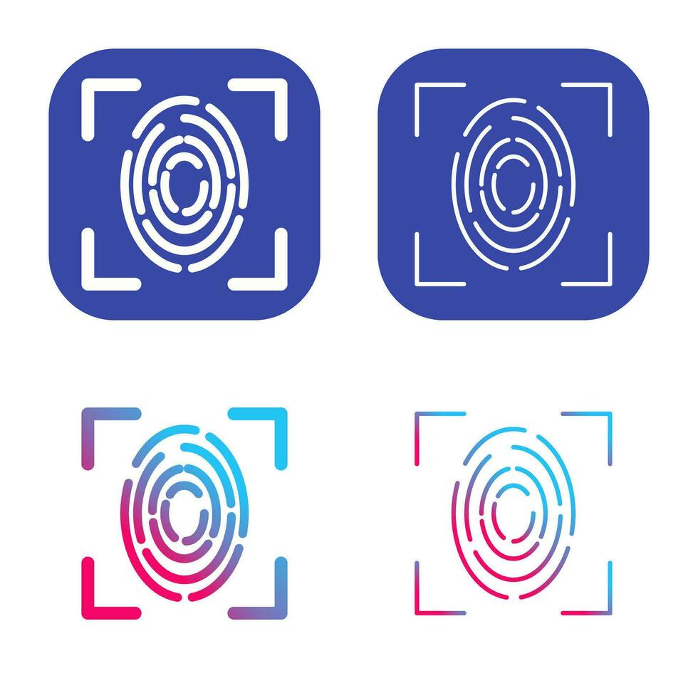 Fingerprint Vector Icon