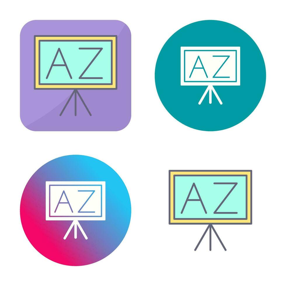 From A To Z Vector Icon