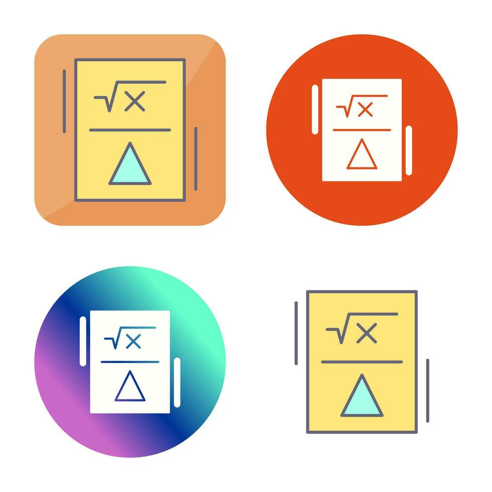 Formula Vector Icon