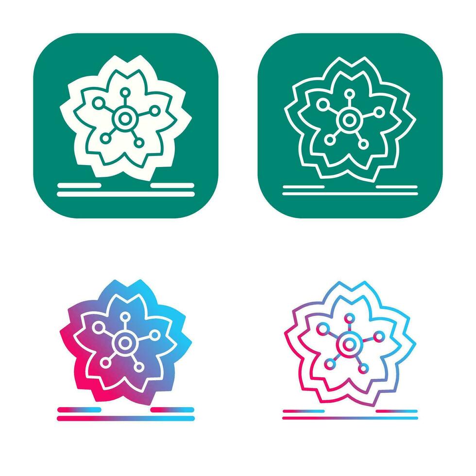 Cherry Blossom Vector Icon