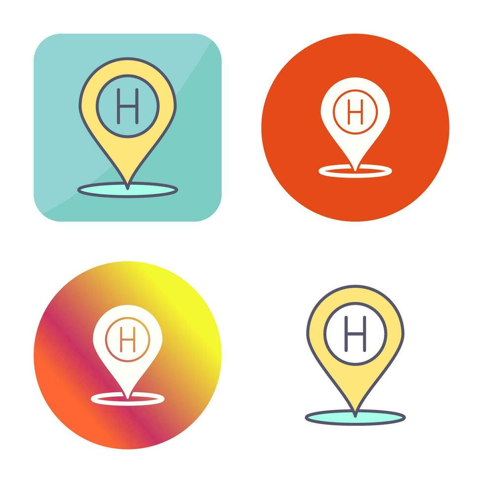 Hotel Location Vector Icon