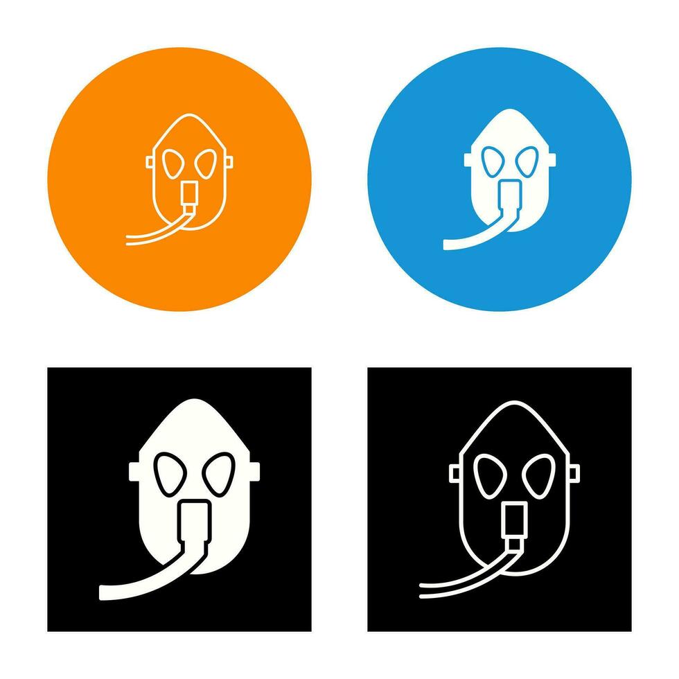 Unique Oxygen Mask Vector Icon