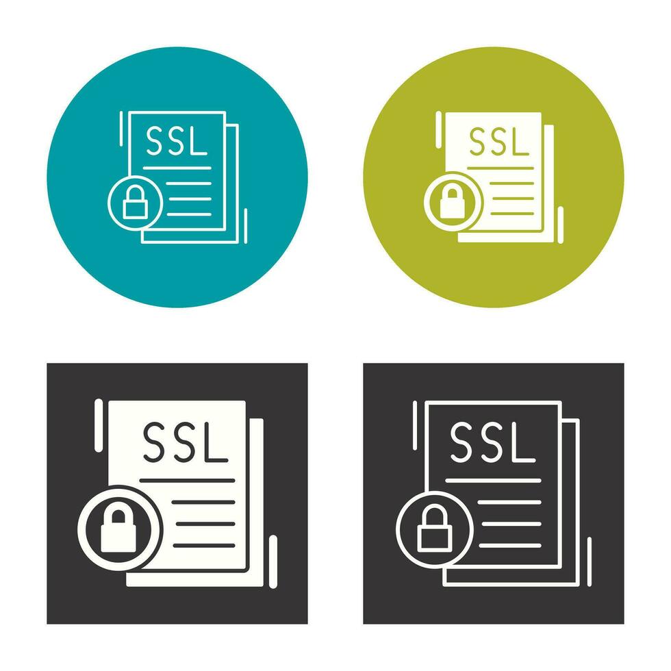 icono de vector de ssl