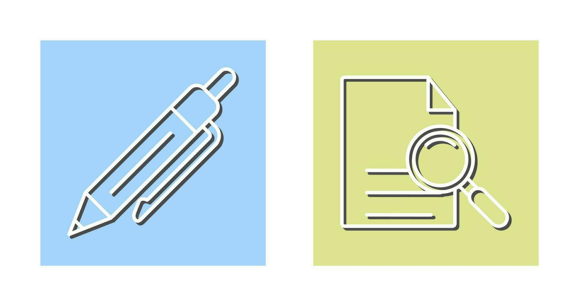 Pen and search Icon vector