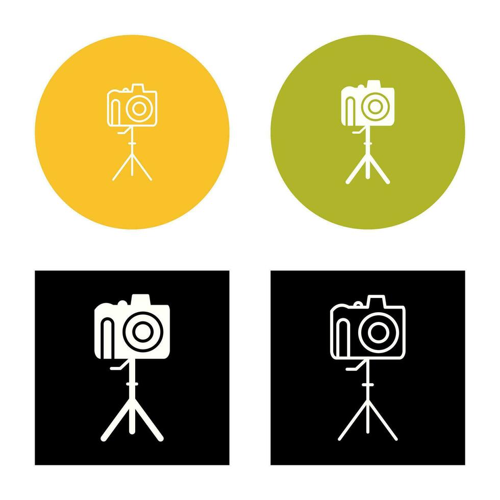 Unique Camera on Stand Vector Icon