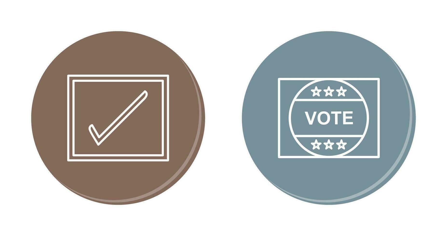Checkbox and Vote Sticker Icon vector
