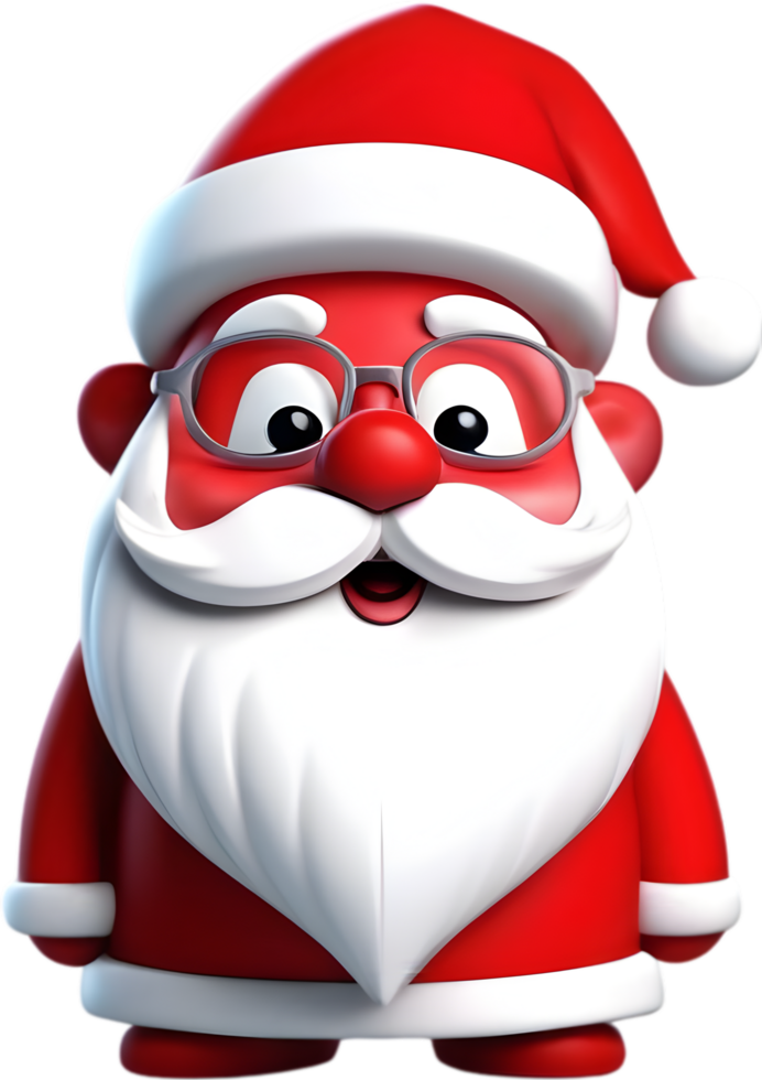 een schattig de kerstman claus schilderen. ai-gegenereerd. png