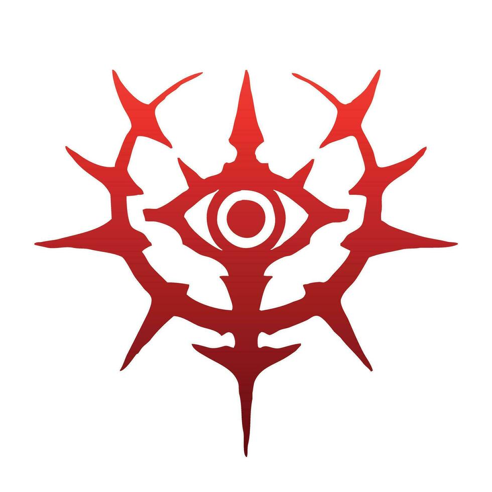 Abstract image of a red eye vector