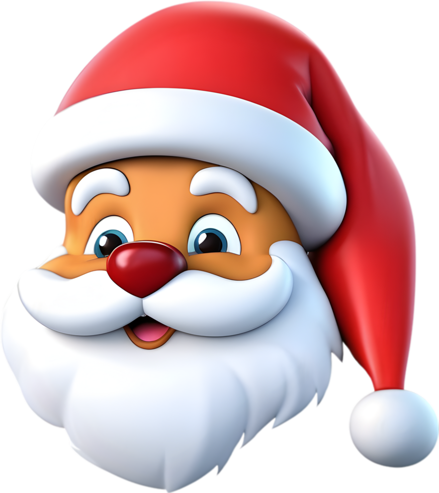 een schattig de kerstman claus schilderen. ai-gegenereerd. png