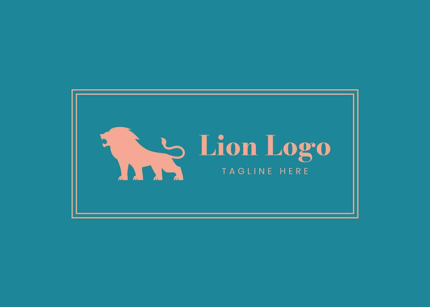 diseño de logotipo de león vector