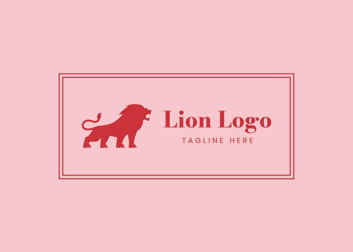 Lion logo design vector