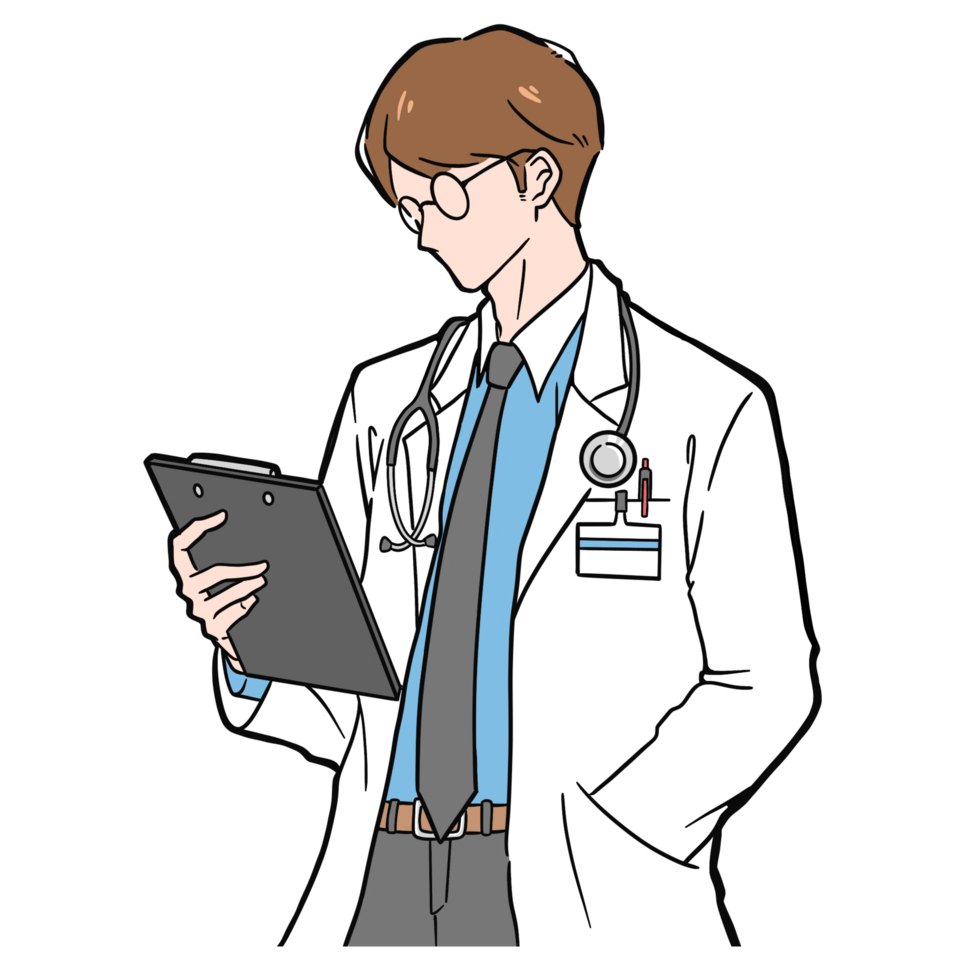 male doctor illustration png